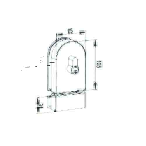 KMS12210 Glass Door Lock(BS201)