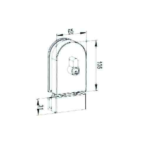 KMS12210 Glass Door Lock(BS201)