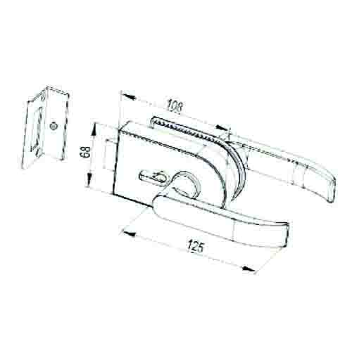 KMS31710 Glass Door Lock(BS83)