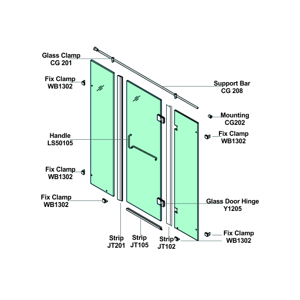 WPK120C5- Shower Cubicle System