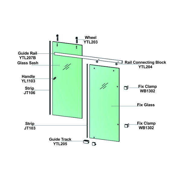 WTL110B2- Shower Cubicle System